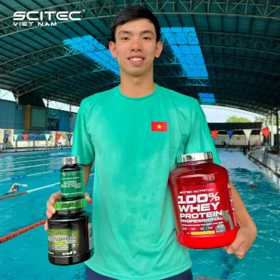 Scitec Việt Nam tài trợ dinh dưỡng cho vđv bơi lội Nguyễn Huy Hoàng
